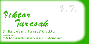 viktor turcsak business card